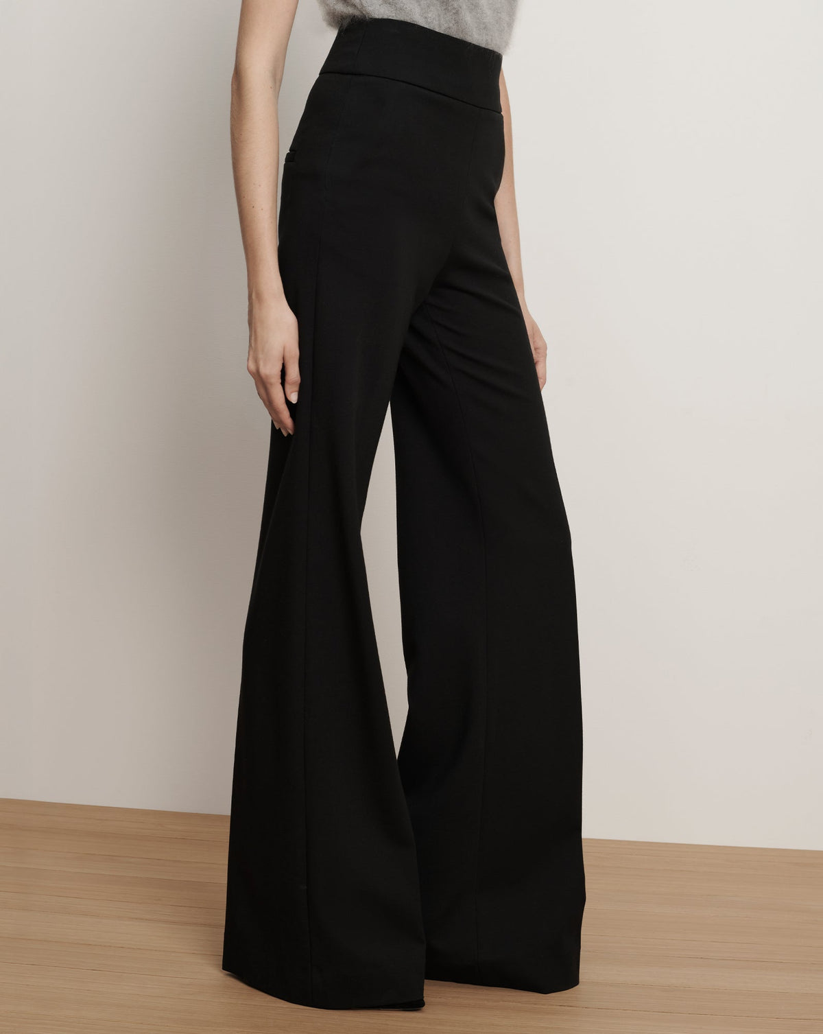 Kalinda Wide-Leg Ponte Pant