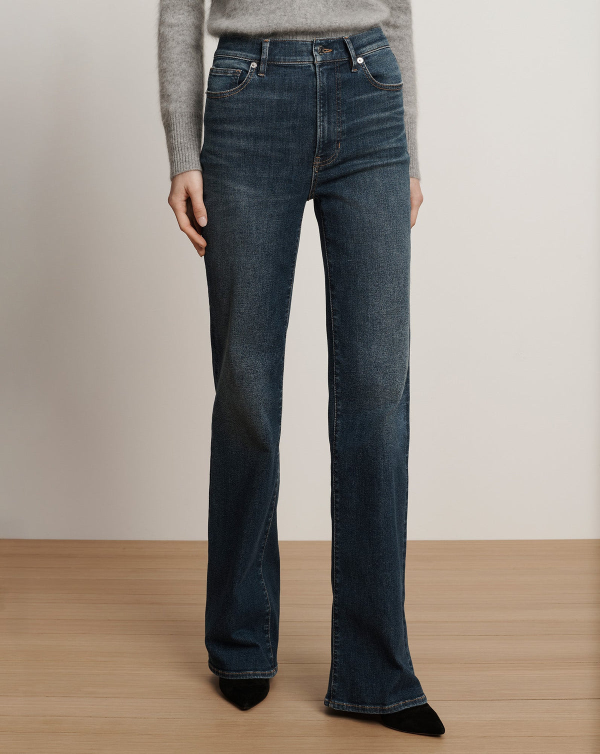 Crosbie Slim Wide-Leg Jean